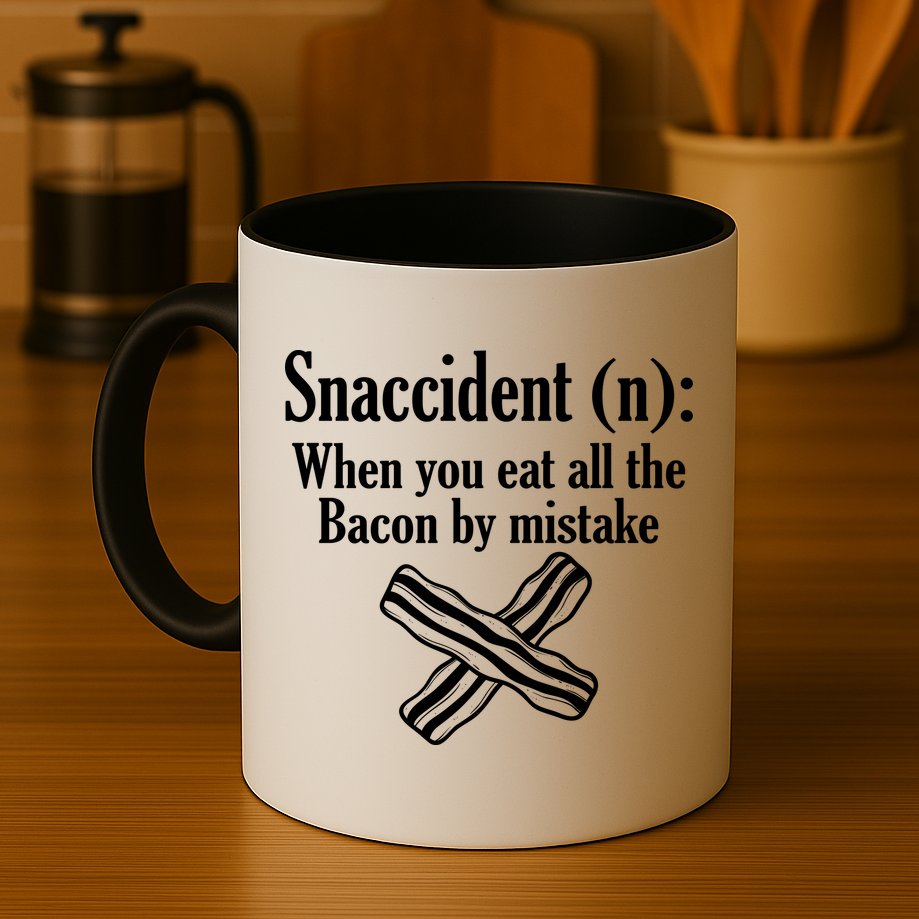Snaccident Definition Bacon Mug