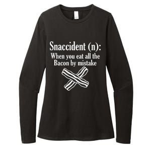 Snaccident Definition Bacon Womens CVC Long Sleeve Shirt