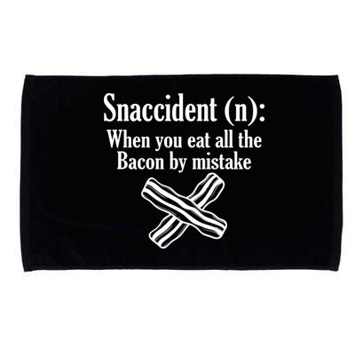 Snaccident Definition Bacon Microfiber Hand Towel