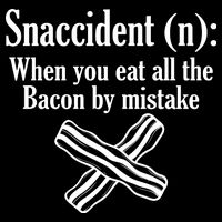 Snaccident Definition Bacon Women's Crop Top Tee