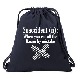 Snaccident Definition Bacon Drawstring Bag