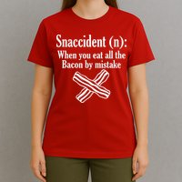 Snaccident Definition Bacon T-Shirt