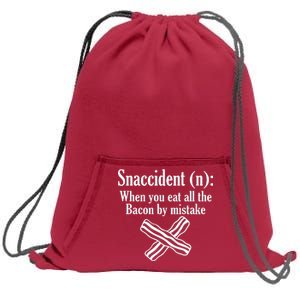 Snaccident Definition Bacon Sweatshirt Cinch Pack Bag