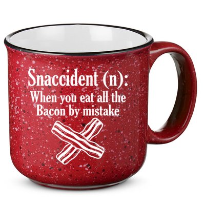 Snaccident Definition Bacon 15oz Campfire Ceramic Mug