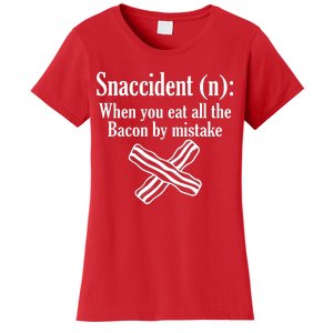 Snaccident Definition Bacon Women's T-Shirt