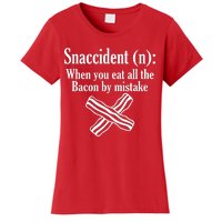 Snaccident Definition Bacon Women's T-Shirt