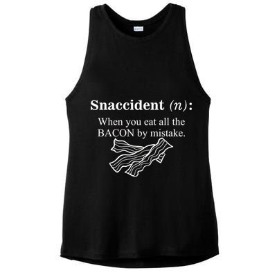 Snaccident Definition When You Eat All The Bacon Ladies PosiCharge Tri-Blend Wicking Tank