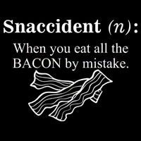 Snaccident Definition When You Eat All The Bacon Wool Snapback Cap