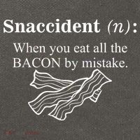 Snaccident Definition When You Eat All The Bacon Cotton Canvas Backpack