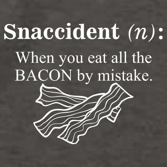 Snaccident Definition When You Eat All The Bacon Vector Backpack