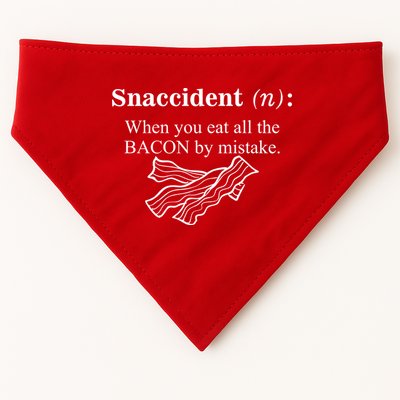 Snaccident Definition When You Eat All The Bacon USA-Made Doggie Bandana