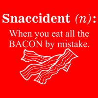Snaccident Definition When You Eat All The Bacon Flat Bill Trucker Hat