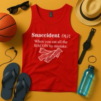 Snaccident Definition When You Eat All The Bacon Tank Top