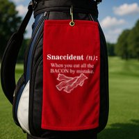 Snaccident Definition When You Eat All The Bacon Golf Towel