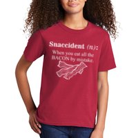 Snaccident Definition When You Eat All The Bacon Kids T-Shirt