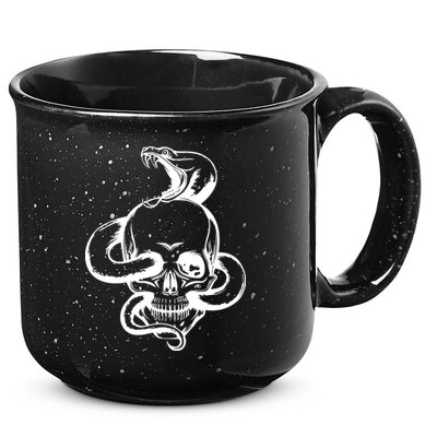 Snake Skull  15oz Campfire Ceramic Mug