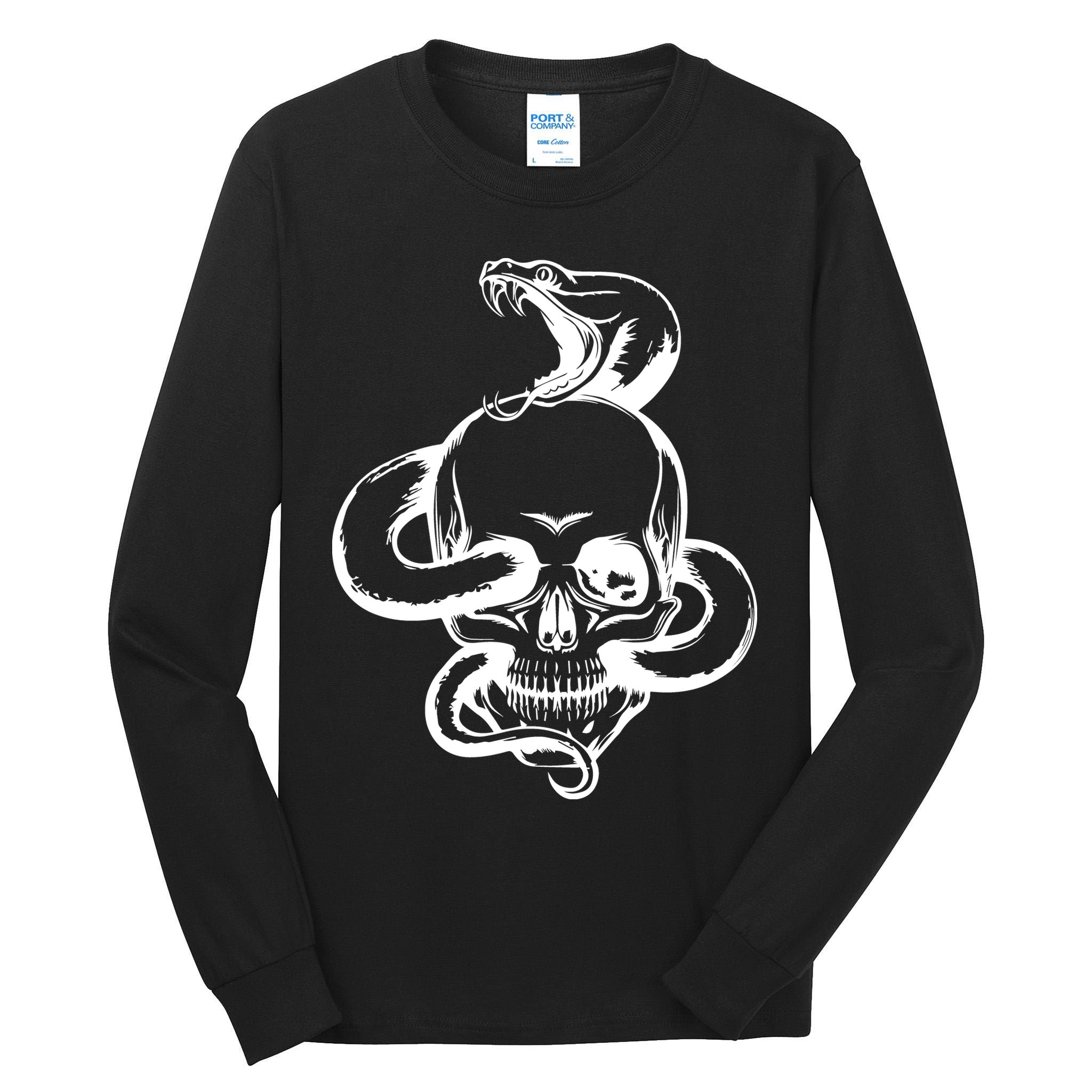 Snake Skull  Tall Long Sleeve T-Shirt
