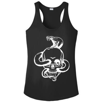 Snake Skull  Ladies PosiCharge Competitor Racerback Tank