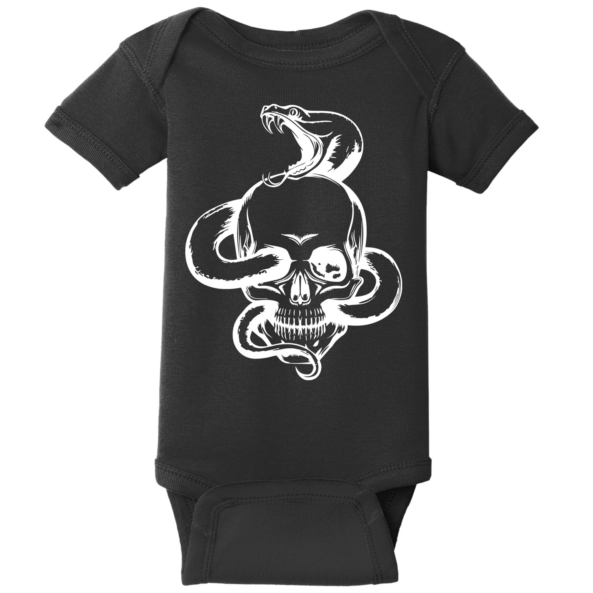 Snake Skull  Baby Bodysuit