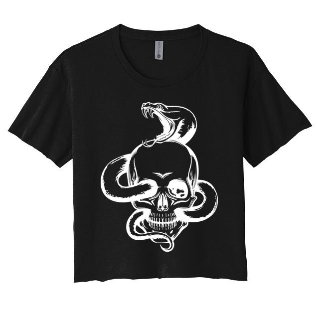 Snake Skull  Crop Top