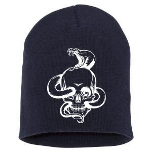 Snake Skull  Short Acrylic Beanie