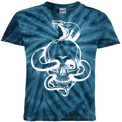 Snake Skull  Kids Tie-Dye T-Shirt