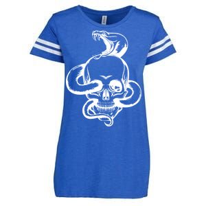 Snake Skull  Enza Ladies Jersey Football T-Shirt