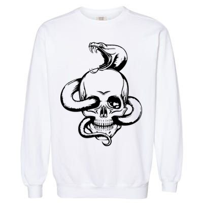 Snake Skull  Garment-Dyed Sweatshirt