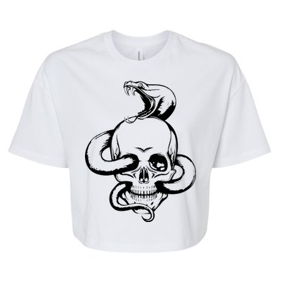 Snake Skull  Bella+Canvas Jersey Crop Tee