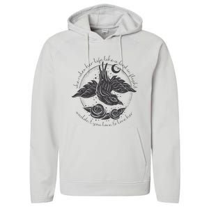 S.T.E.V.I.E N.I.C.K.S Bird In Flight Rhiannon Inspired Performance Fleece Hoodie