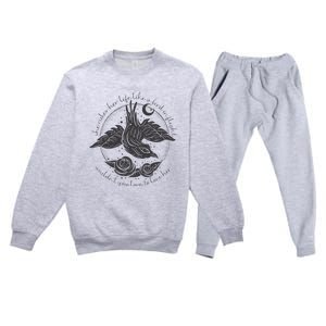 S.T.E.V.I.E N.I.C.K.S Bird In Flight Rhiannon Inspired Premium Crewneck Sweatsuit Set