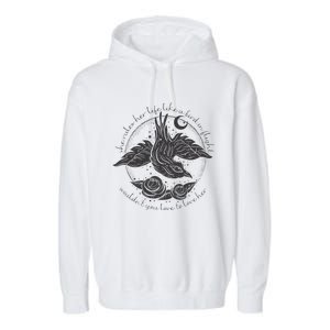 S.T.E.V.I.E N.I.C.K.S Bird In Flight Rhiannon Inspired Garment-Dyed Fleece Hoodie