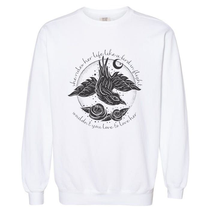 S.T.E.V.I.E N.I.C.K.S Bird In Flight Rhiannon Inspired Garment-Dyed Sweatshirt