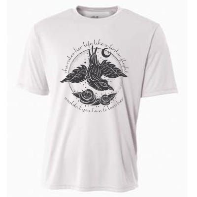 S.T.E.V.I.E N.I.C.K.S Bird In Flight Rhiannon Inspired Cooling Performance Crew T-Shirt