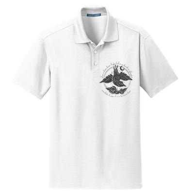 S.T.E.V.I.E N.I.C.K.S Bird In Flight Rhiannon Inspired Dry Zone Grid Polo