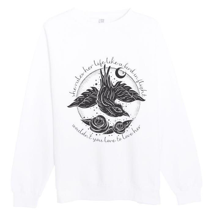 S.T.E.V.I.E N.I.C.K.S Bird In Flight Rhiannon Inspired Premium Crewneck Sweatshirt