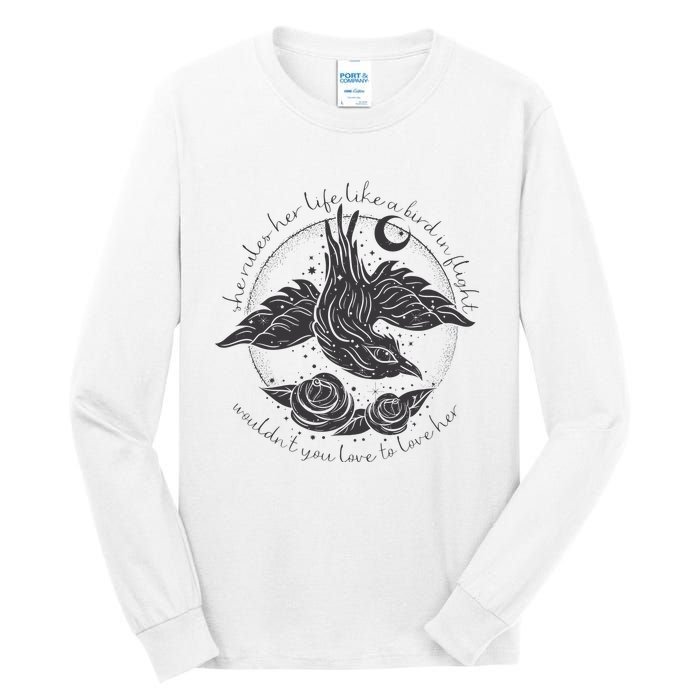 S.T.E.V.I.E N.I.C.K.S Bird In Flight Rhiannon Inspired Tall Long Sleeve T-Shirt