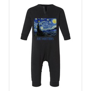 Starry Night By Vincent Van Gogh Art Matters Infant Fleece One Piece