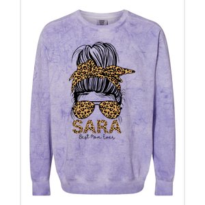 Sara Name Best Mom Ever Sara MotherS Day Cool Gift Colorblast Crewneck Sweatshirt