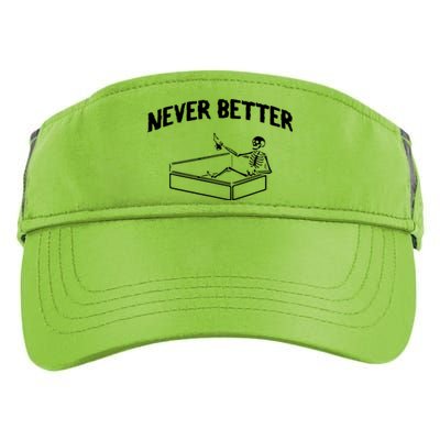 Skeleton Never Better Adult Drive Performance Visor