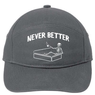 Skeleton Never Better 7-Panel Snapback Hat