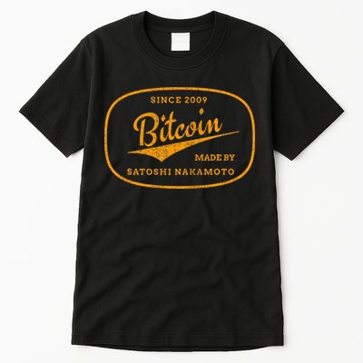 Satoshi Nakamoto Bitcoin Crypto Tall T-Shirt