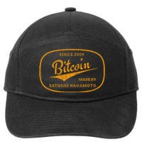 Satoshi Nakamoto Bitcoin Crypto 7-Panel Snapback Hat