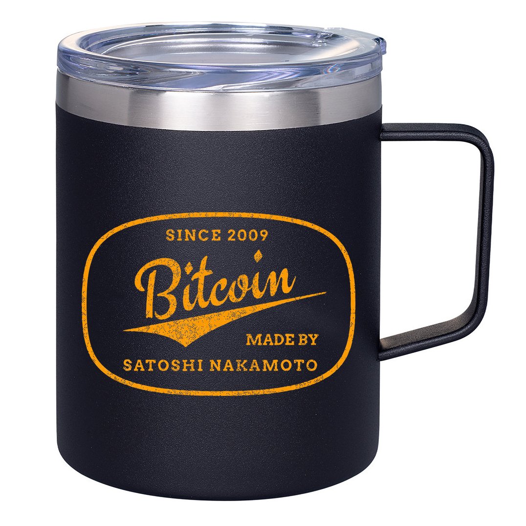 Satoshi Nakamoto Bitcoin Crypto 12oz Stainless Steel Coffee Mug