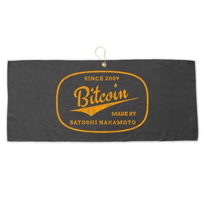 Satoshi Nakamoto Bitcoin Crypto Large Microfiber Waffle Golf Towel