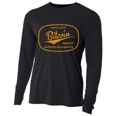 Satoshi Nakamoto Bitcoin Crypto Cooling Performance Long Sleeve Crew