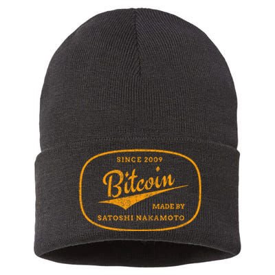 Satoshi Nakamoto Bitcoin Crypto Sustainable Knit Beanie