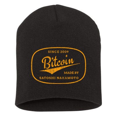 Satoshi Nakamoto Bitcoin Crypto Short Acrylic Beanie