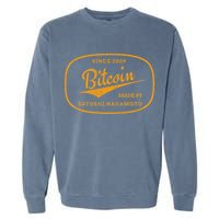 Satoshi Nakamoto Bitcoin Crypto Garment-Dyed Sweatshirt