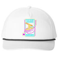 Send Noodle Bowl Funny Ra Noods Anime Japan Neon Glow Tee Snapback Five-Panel Rope Hat